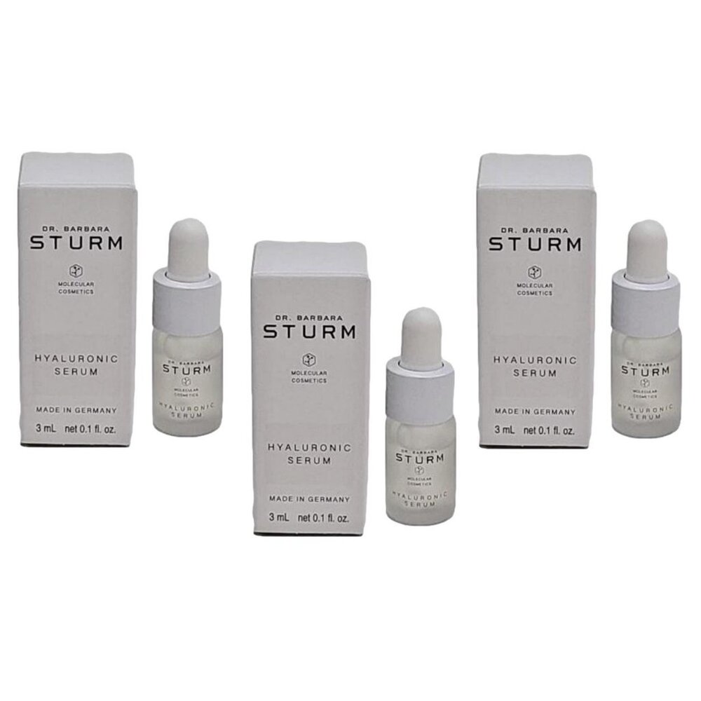 Lot 3 Dr Barbara Sturm Hyaluronic Serum 3 ml /0.1 oz x 3 ~ BNIB